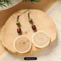 Ancient Grain | Aromatic Sandalwood & Sophora Slice Earrings